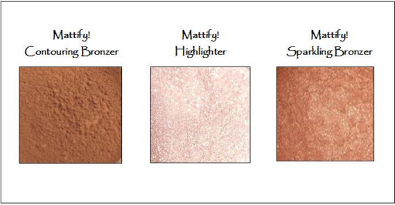contouring bronzer and highlighter to create a natural makeup look mattify cosmetics natural products for oily skin and acne prone skin mineral makeup 