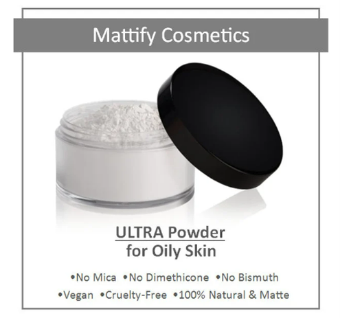 Best Powder for Oily Skin Mattify ULTRA Transparent Matte Makeup Vegan Cosmetics