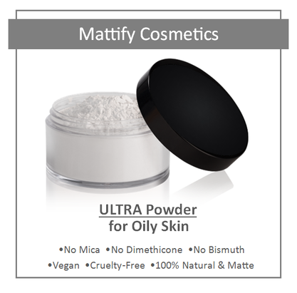 ULTRA Powder for Oily Skin Best Foundation Vegan Makeup for Acne Mattify Cosmetics 