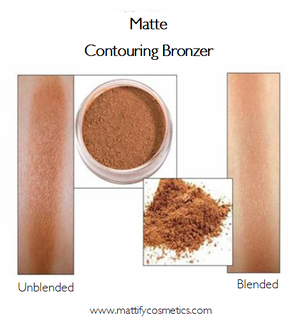 contouring bronzer by mattify cosmetics dark bronzing powder to make nose look smaller bronzer swatches