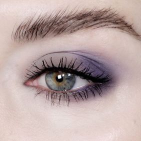 pastel purple eye shadow look for spring and summer mattify cosmetics vegan makeup