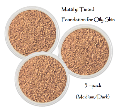matte foundation makeup for dark tan skin mattify cosmetics long lasting mineral makeup powder oil absorbent powder that looks natural pack of 3  