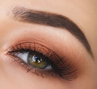 Copper eye shadow look bronze smoky eye matte brown eyeshadow mattify cosmetics vegan makeup